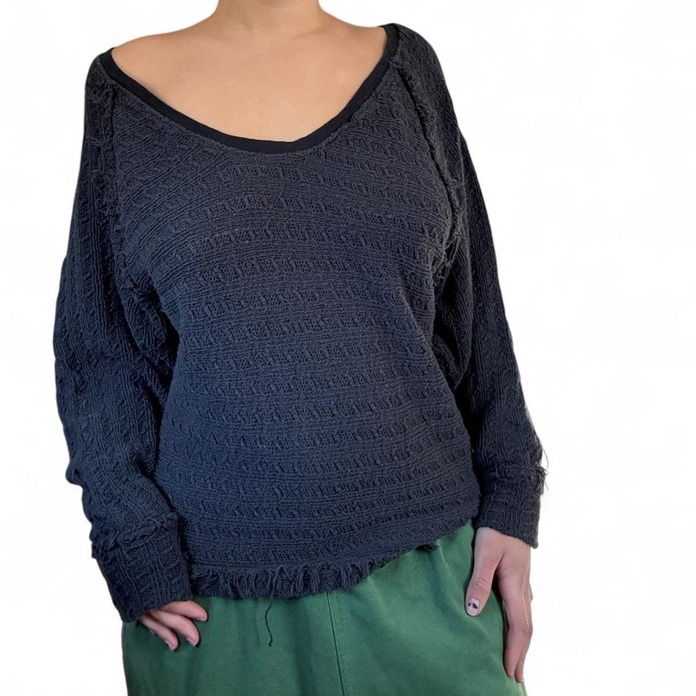 Free people black sweater size medium